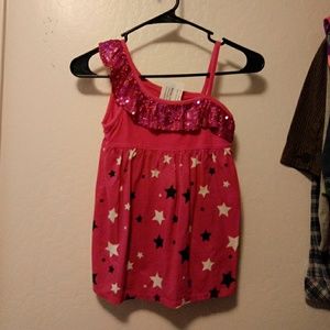 Justice size 8 * print sequined top